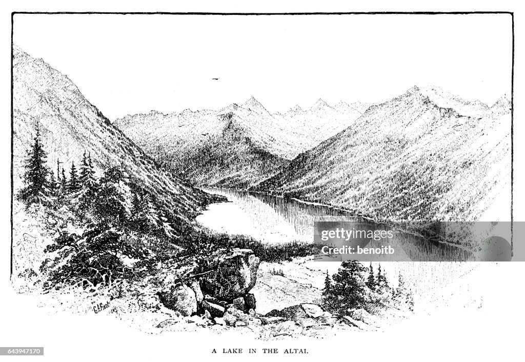 Lake in the Altai
