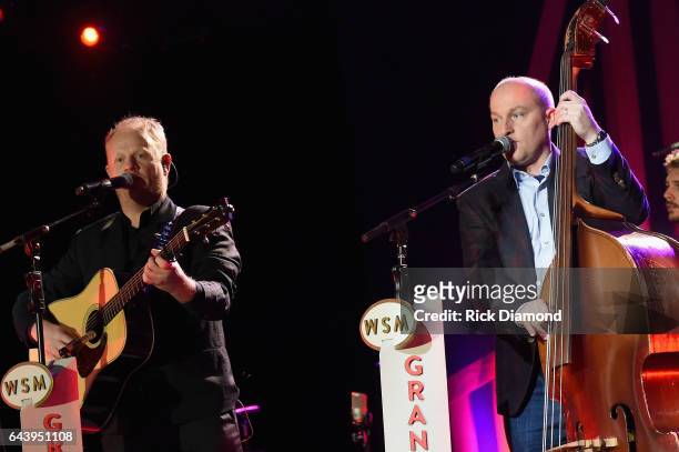 Jamie Dailey and Darrin Vincent of Dailey and Vincent perform during CRS 2017 Day 1 on February 22, 2017 in Nashville, Tennessee.
