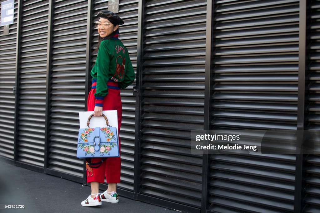 Street Style: February 22 - Milan Fashion Week Fall/Winter 2017/18