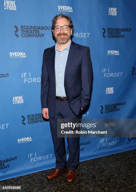 Jeremy Shamos attends "If I Forget" Opening Night at Laura Pels Theatre on February 22, 2017 in New York City.