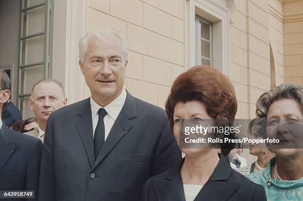 Louis, Prince Napoleon pictured with his wife Alix, Princess Napoleon in 1969.