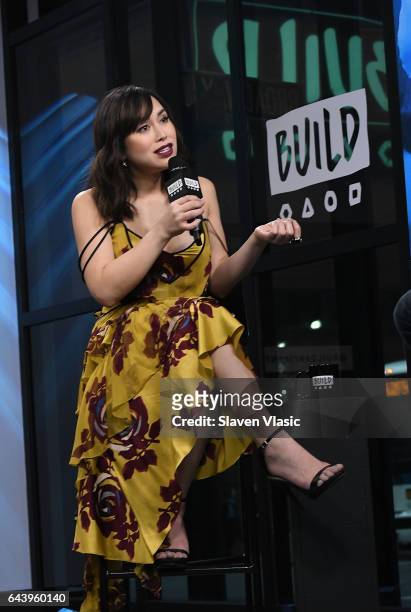 Actress Ivory Aquino discusses portraying transgender-activist Cecilia Chung in the new mini-series event "When We Rise" at Build Series at Build...