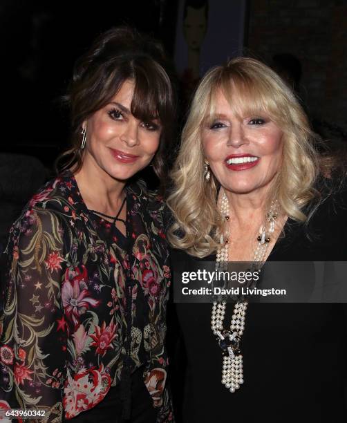 Actress Paula Abdul and Global Green USA founder Diane Meyer Simon attend the 14th Annual Global Green Pre-Oscar Gala at TAO Hollywood on February...