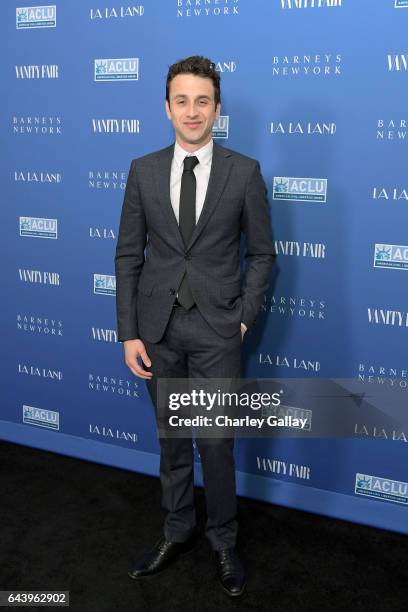 Composer Justin Hurwitz attends Vanity Fair and Barneys New York Private Dinner in Celebration of "La La Land" at Chateau Marmont on February 22,...