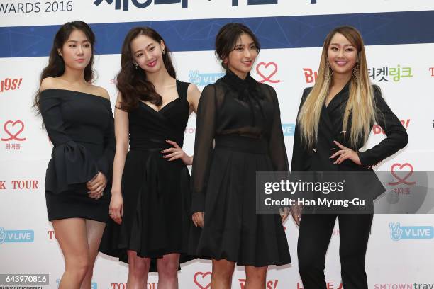The girl group SISTAR attends the 6th Gaon Chart K-Pop Awards on February 22, 2017 in Seoul, South Korea.
