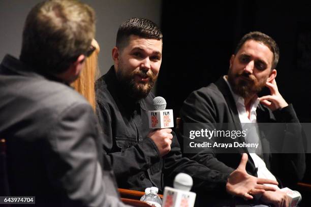 Robert Eggers and Pablo Larrain attend the Film Independent Hosts DCU: Director's Roundtable at Landmark Nuart Theatre on February 22, 2017 in Los...