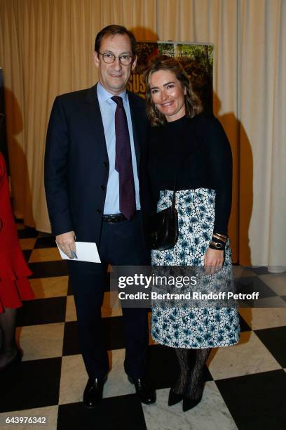 Nicolas Bazire and his wife Fabienne attend the celebration of the 10th Anniversary of the "Fondation Prince Albert II De Monaco" at Salle Gaveau on...