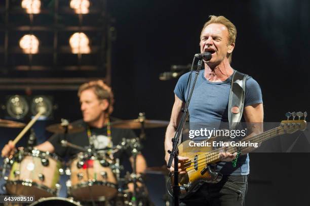 Musician Sting performs at UNO Lakefront Arena on February 22, 2017 in New Orleans, Louisiana.