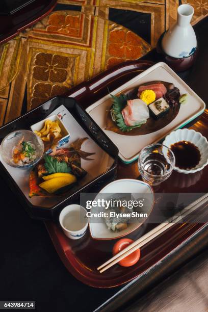 puffer fish kaiseki cuisine - 料亭 ストックフォトと画像