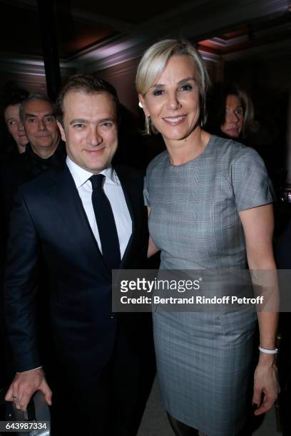 Violonist Renaud Capucon and his wife Laurence Ferrari attend the celebration of the 10th Anniversary of the "Fondation Prince Albert II De Monaco"...