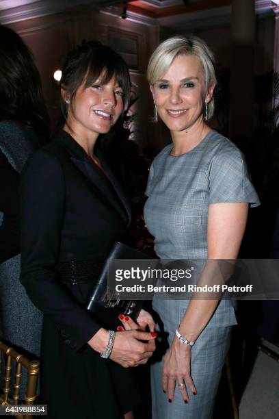 Caroline Nielsen and Laurence Ferrari attend the celebration of the 10th Anniversary of the "Fondation Prince Albert II De Monaco" at Salle Gaveau on...