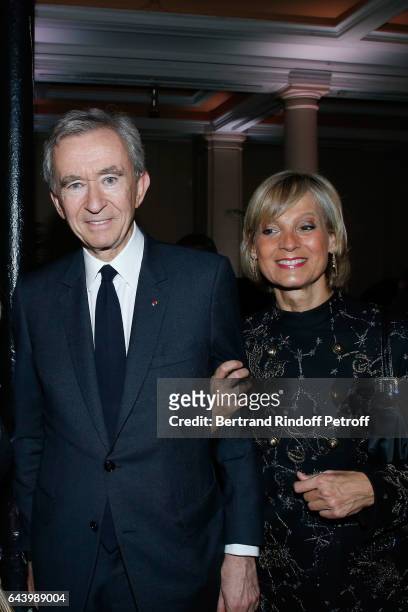 Owner of LVMH Luxury Group Bernard Arnault and his wife pianist Helene Mercier Arnault attend the celebration of the 10th Anniversary of the...
