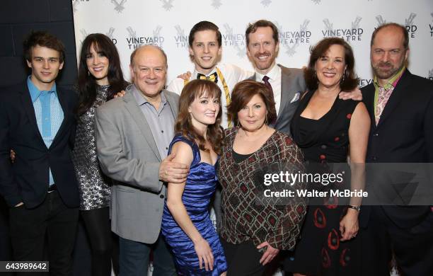 Brandon Flynn, Dee Roscioli, Joel Blum, Blake Zolfo, Laura Darrell, Ann Arvia, Jeffy Denman, Karen Ziemba and Daniel Jenkins attends the opening...