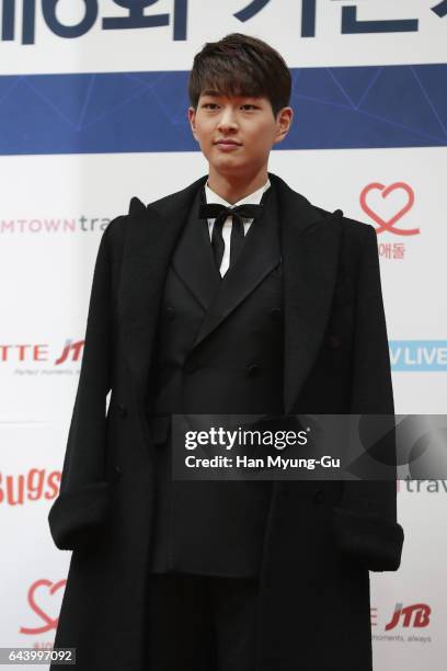 Onew of boy band SHINee attends the 6th Gaon Chart K-Pop Awards on February 22, 2017 in Seoul, South Korea.