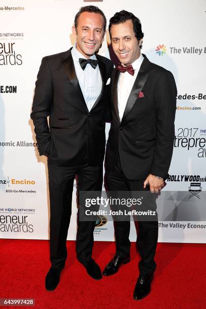 Lab Art Honoree Iskander Lemseffer and Simo Benbachir attend the 2017 Entrepreneur Awards at Allure Events And Catering on February 22, 2017 in Van...