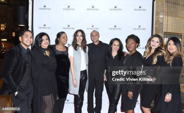 Louise Roe and Swarovski representatives attend Atelier Swarovski and Louise Roe Celebrate Awards Season At the Grove on February 22, 2017 in Los...