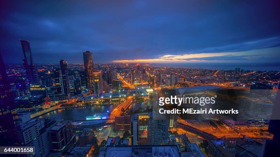 Sunrise At Melbourne City High-Res Stock Photo - Getty Images
