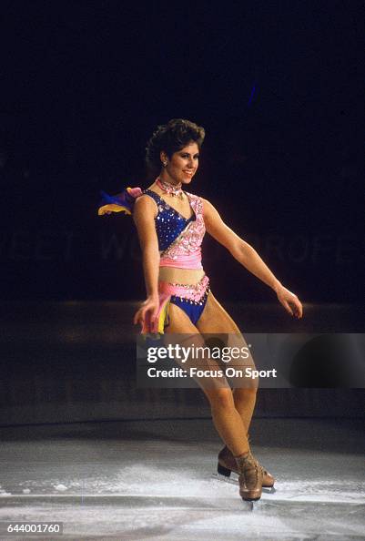 Figure Skater Jill Trenary of the United States competes in a figure ...