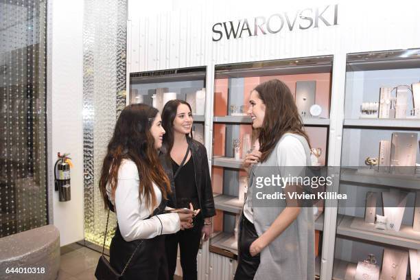 Louise Roe meets guests at Atelier Swarovski and Louise Roe Celebrate Awards Season At the Grove on February 22, 2017 in Los Angeles, California.