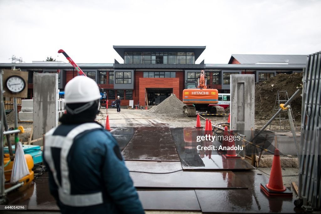 Construction site of Moritomo Gakuen's elementary school in Toyonaka