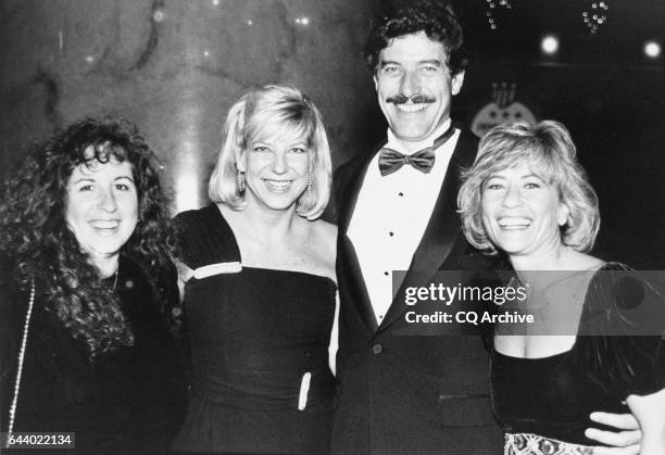 Democratic National Commission fundraiser dinner, Rep. Bob Carr, D-Mich. With Diane Blagman , Josh Baggett, and Ester Kurz on December 2, 1989. "n