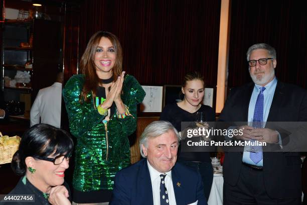 Lisa Niccolini, Lieba Nesis, Julian Niccolini, Jenny Lenz and Brian Fisher attend Lieba's Birthday Dinner at Le Cirque on February 22, 2017 in New...