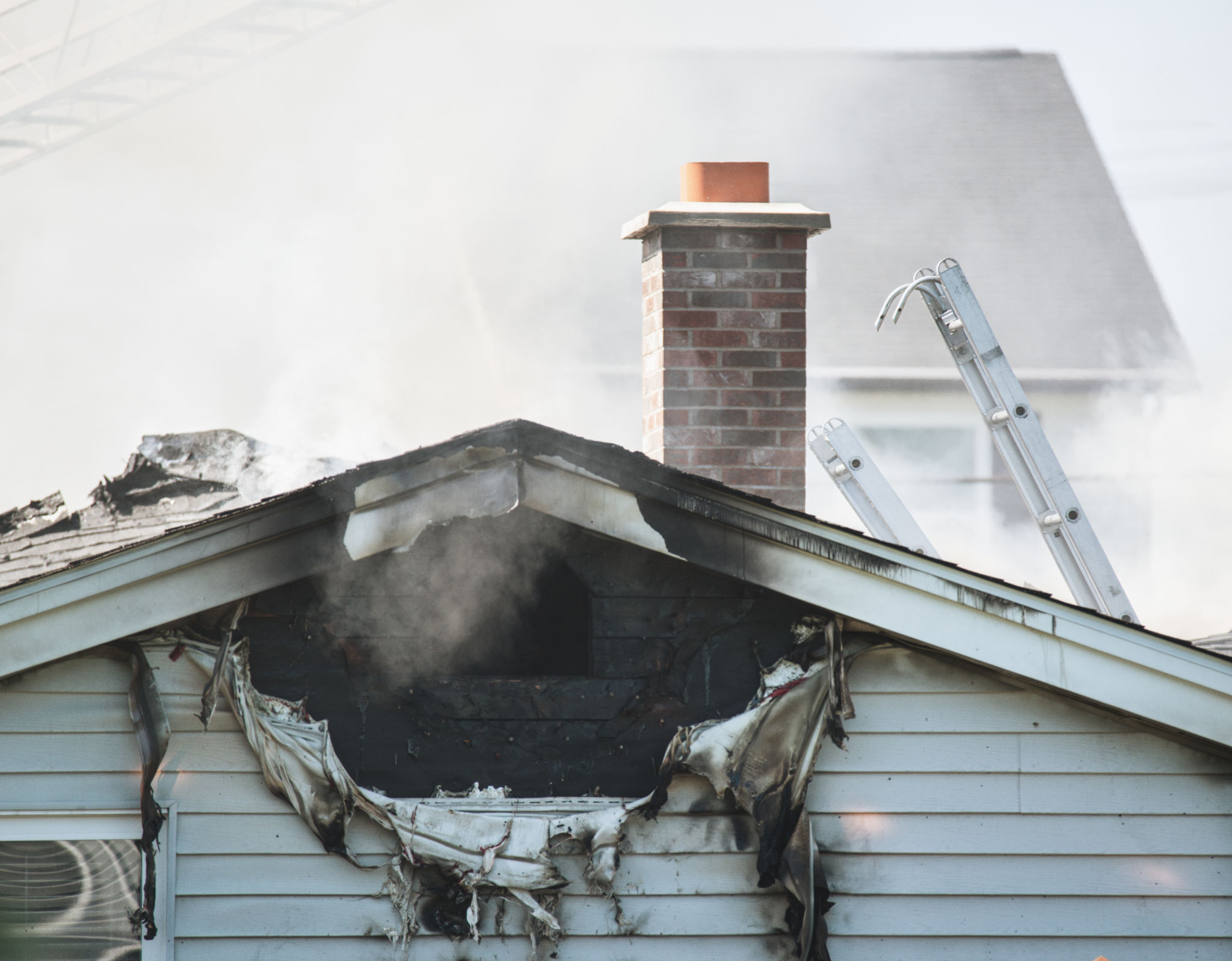 damaged chimney