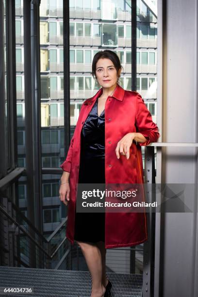 Actress Hiam Abbass is photographed for Self Assignment on February 11, 2017 in Berlin, Germany.