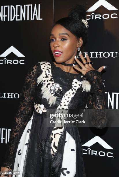 Singer and Actress Janelle Monae attends the Los Angeles Confidential Celebrates Spring Oscars Issue With Cover Star Janelle Monae at Palihouse West...