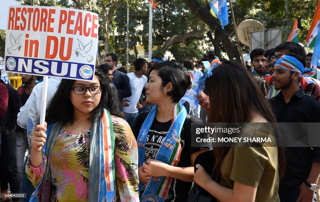 INDIA-STUDENTS-POLITICS-PROTEST