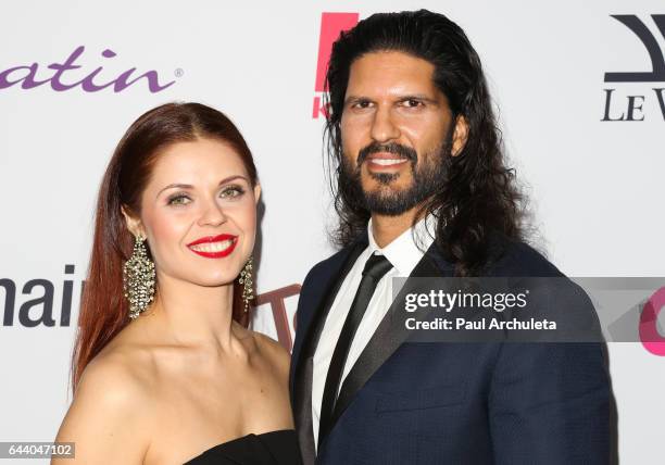 Dancer / TV Personality Anna Trebunskaya and Actor Nevin Millan attend OK! Magazine's annual pre-Oscar event at Nightingale Plaza on February 22,...