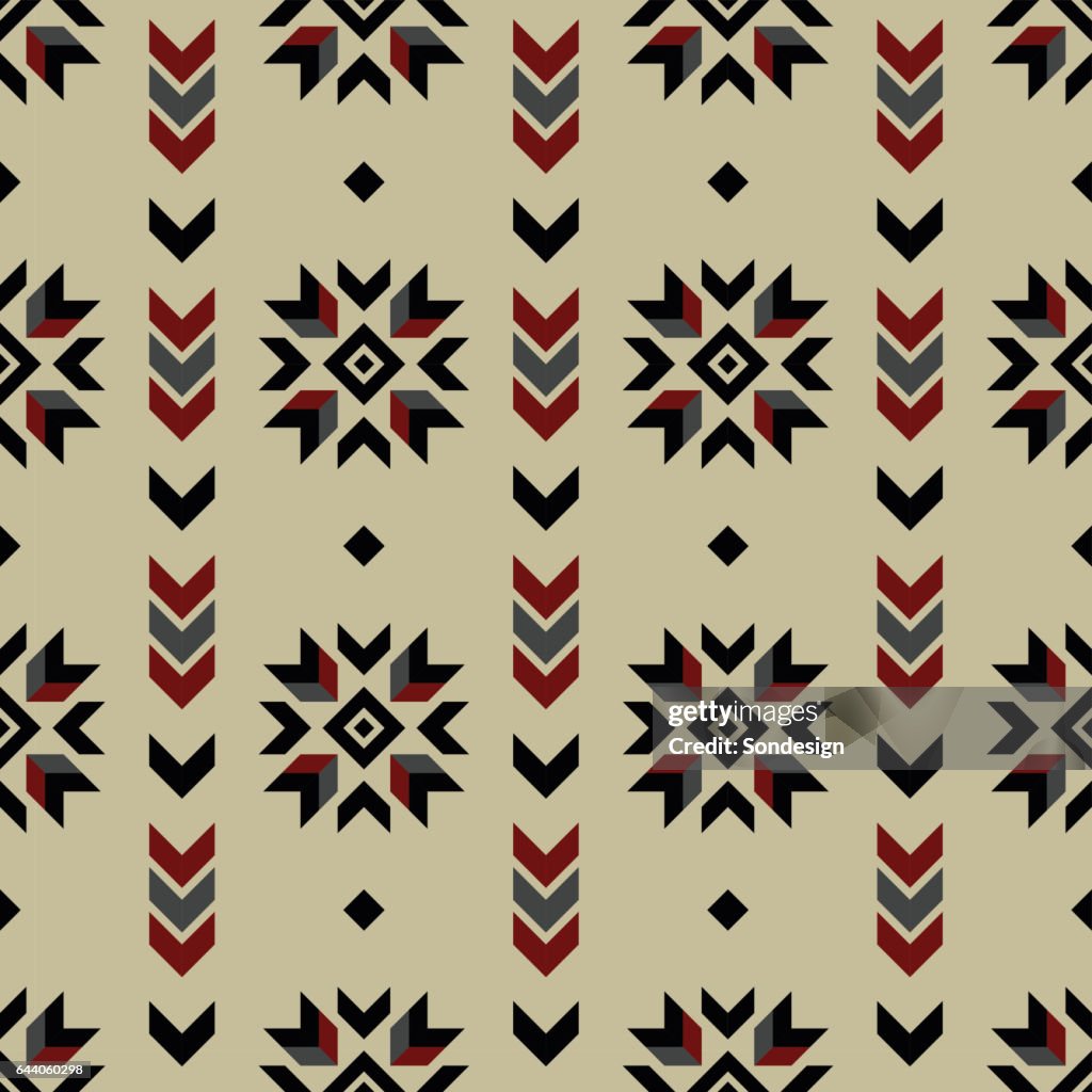 Native Pattern Drawing Native American Pattern Vector