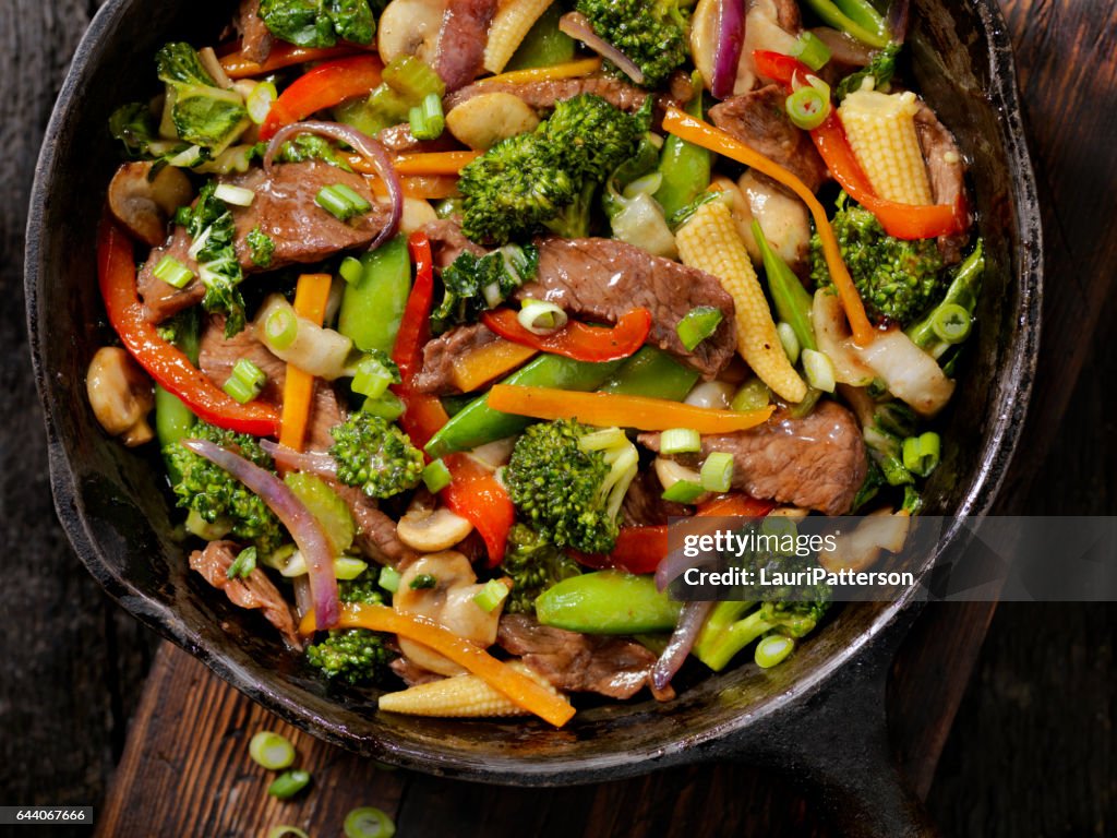 Rindfleisch und Gemüse Stir-Fry