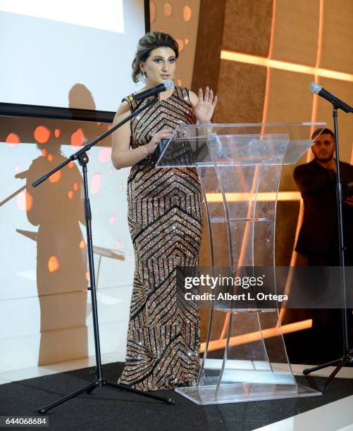 President/founder Lousine Karibian of The World Networks art the 2017 Entrepreneur Awards held at Allure Events And Catering on February 22, 2017 in...