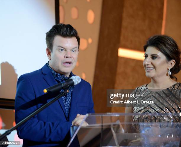 Recording artist Paul Oakenfold and President/founder Lousine Karibian of The World Networks art the 2017 Entrepreneur Awards held at Allure Events...