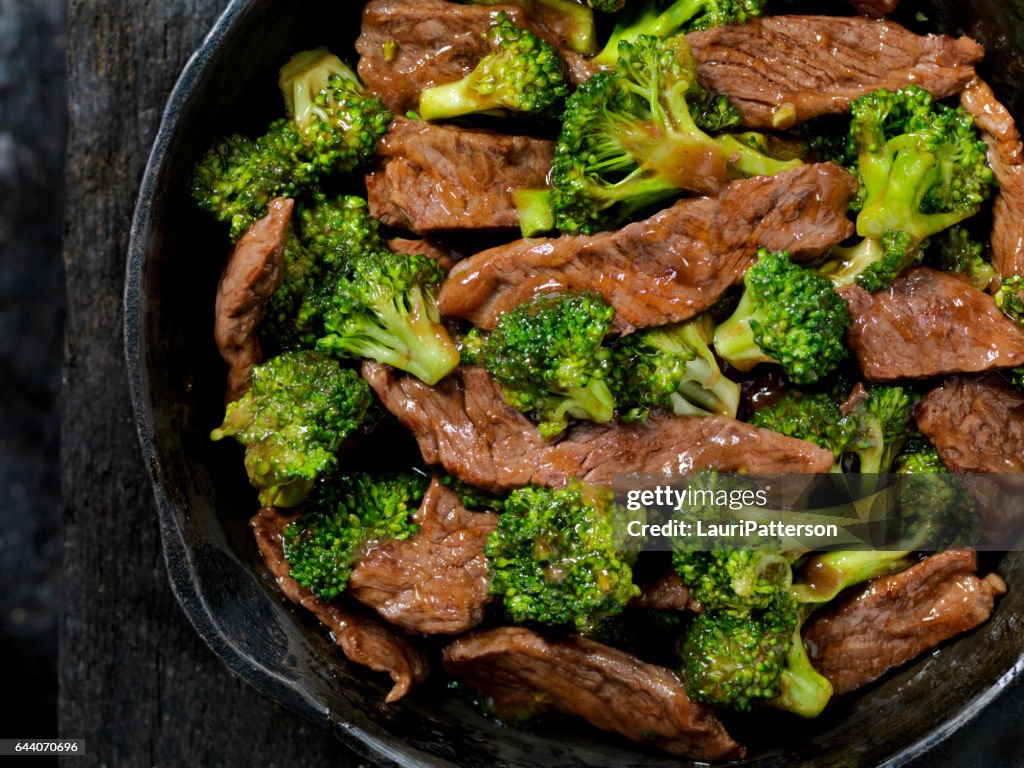 Nötkött och Broccoli Stir Fry