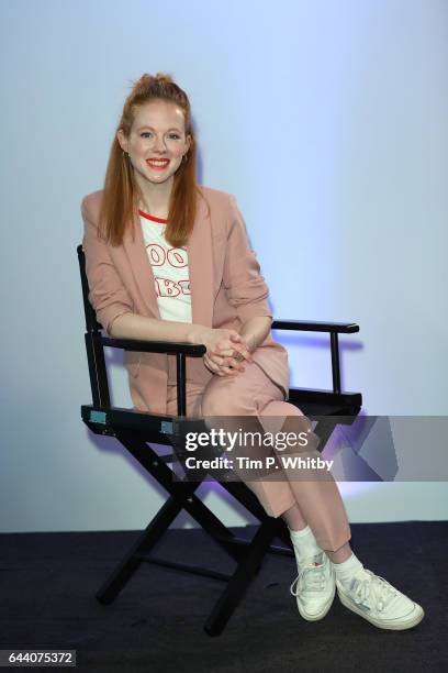 Zoe Boyle joins BUILD for a live interview and to discuss the second series of 'Witless' at their London studio on February 23, 2017 in London,...