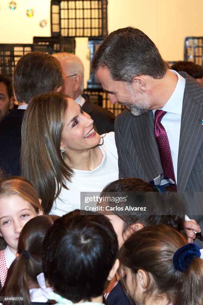 Spanish Royals and President Mauricio Macri Attend ARCO Opening