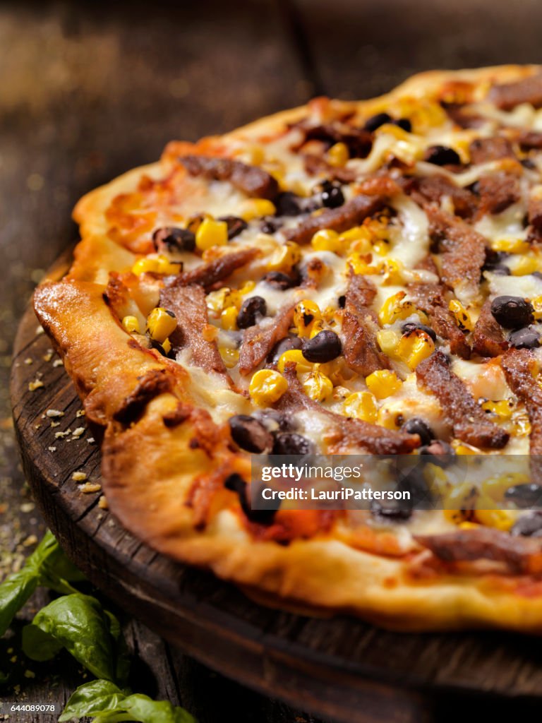 Southwestern Steak Pizza