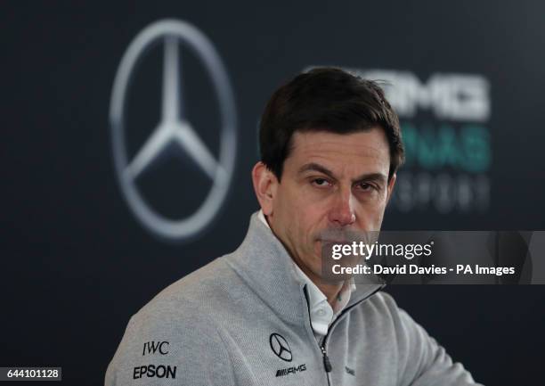 Mercedes Team Principle Toto Wolff during the Mercedes-AMG 2017 Car Launch at Silverstone, Towcester.