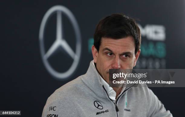 Mercedes Team Principle Toto Wolff during the Mercedes-AMG 2017 Car Launch at Silverstone, Towcester.