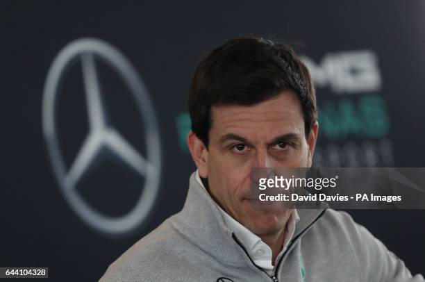 Mercedes Team Principle Toto Wolff during the Mercedes-AMG 2017 Car Launch at Silverstone, Towcester.