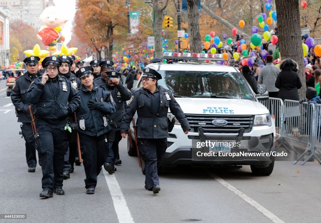 Police Riot Ran New York Police Department officers with riot gear walk past a police ...