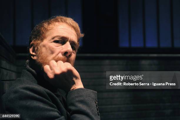 Italian actor and theatrical director Gabriele Lavia portrait session at Arena del Sole teather on February 22, 2017 in Bologna, Italy.