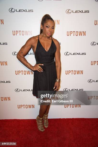 Actress Adrienne-Joi Johnson attned Uptown Magazine's Pre-Oscar Gala on February 22, 2017 in Los Angeles, California.