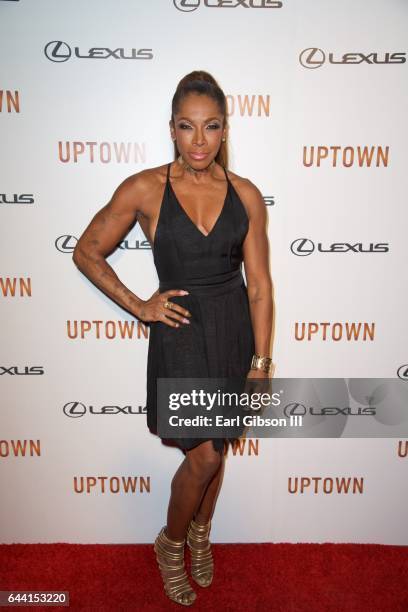 Actress Adrienne-Joi Johnson attned Uptown Magazine's Pre-Oscar Gala on February 22, 2017 in Los Angeles, California.