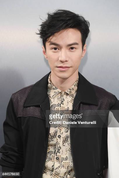 Lawrence Wong is seen backstage ahead of the Anteprima show during Milan Fashion Week Fall/Winter 2017/18 on February 23, 2017 in Milan, Italy.