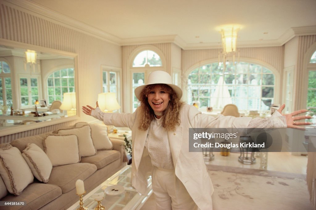 Barbra Streisand in Her Living Room