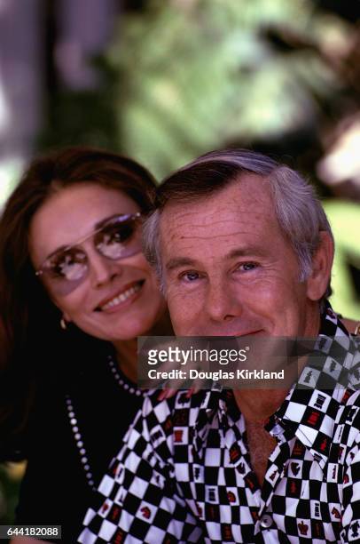 Johnny Carson with His Wife