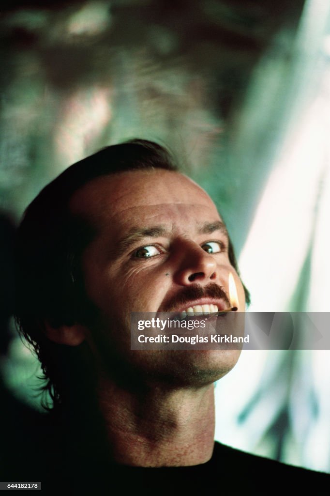 Jack Nicholson Biting Burning Match